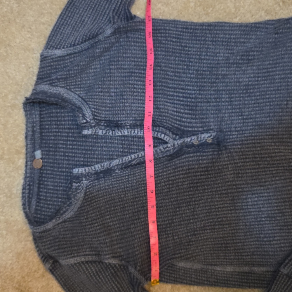 Free People One Colt Thermal Blue Sz S - Picture 8 of 10